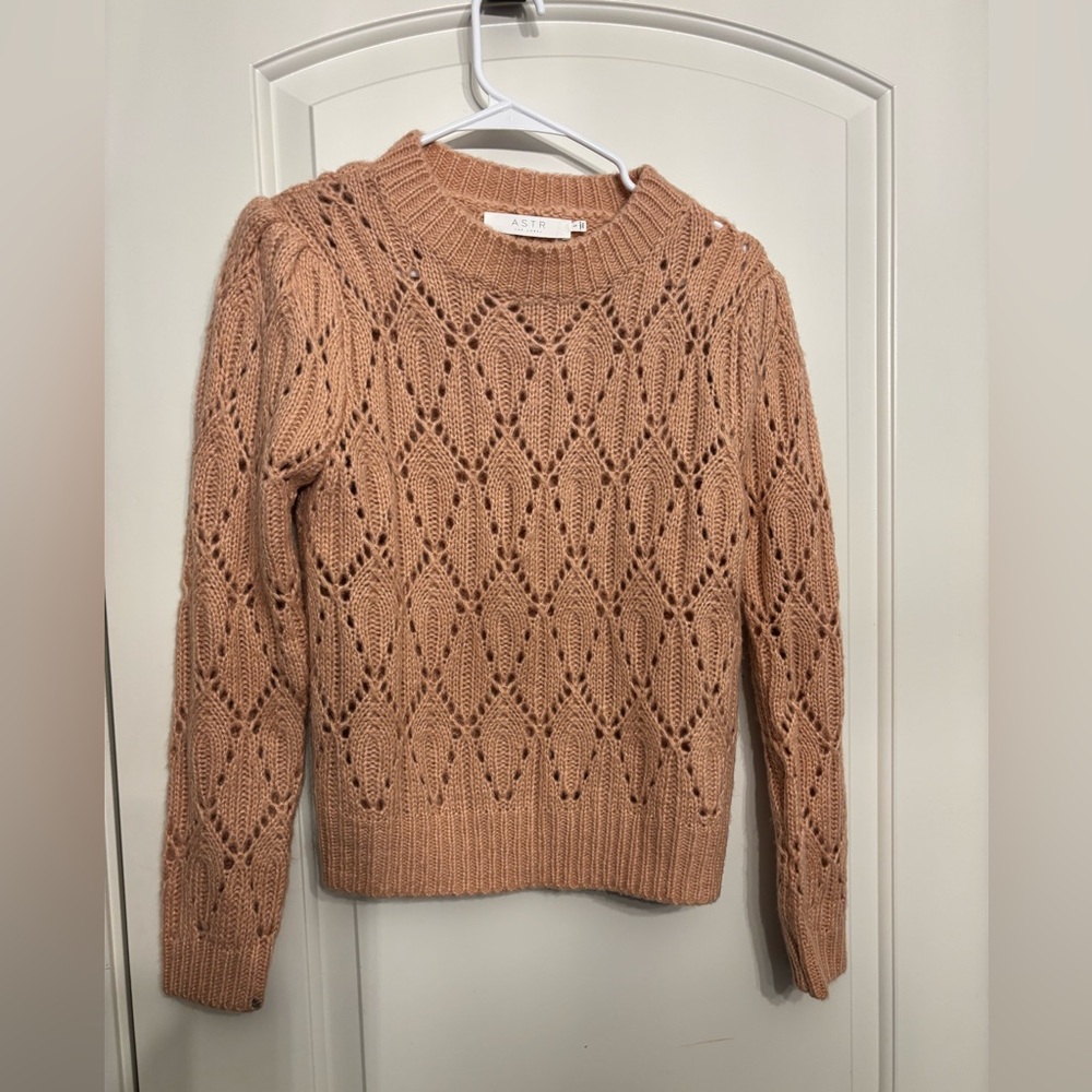 Astr Delicate Pink Knit Sweater